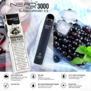 Nerd Bar 3000 Blackcurrant ice