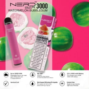 Nerd Bar 3000 Watermelon Bubblegum