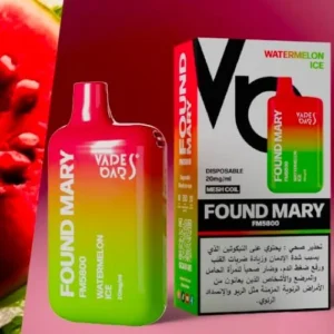 Vapes Bar found mary watermelon ice 5800 puffs
