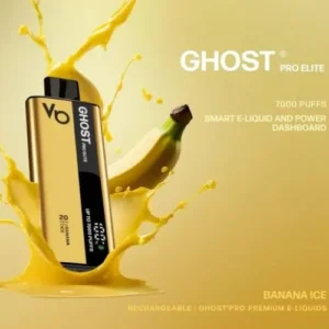 Buy Vapes Bars Ghost Pro Elite 7000 Banana ice online in dubai