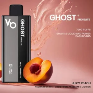 Buy Vapes Bars Ghost Pro Elite 7000 Juicy Peach Online in Dubai