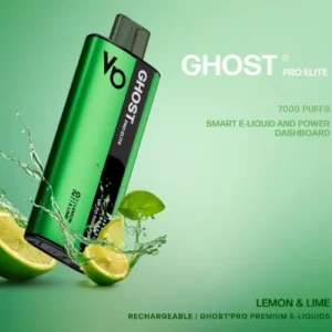 Buy Vapes Bars Ghost Pro Elite 7000 Lemon & Lime Online in Dubai