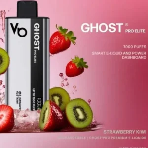 Buy Vapes Bars Ghost Pro Elite 7000 Strawberry Kiwi Online in dubai
